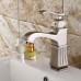 Brushed Basin Taps，Counter Basin Hot And Cold Faucet ，Bathroom Retro Quartet Taps，Single Hole Mixer Tap - B07FSLZXFL